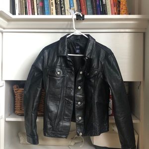 leather trucker jacket